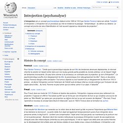 Introjection (psychanalyse)