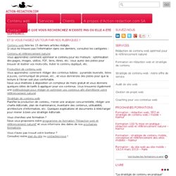 Quelle stratégie des contenus web dans une logique de référencement: toutes les étapes pour le gestionnaire du contenu - ©2010 Action-redaction.com® - Isabelle Canivet