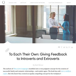 How Introverts and Extroverts Want to Be Appreciated in the Workplace