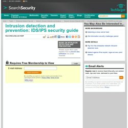 Intrusion detection and prevention learning guide