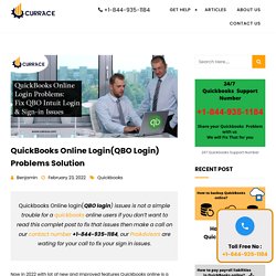 QBO(Quickbooks online login) problem solutions