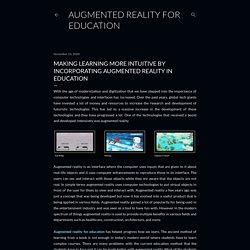 Know How Augmented Reality Important in Education
