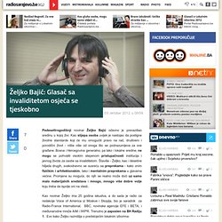 Željko Bajić: Glasač sa invaliditetom osjeća se tjeskobno