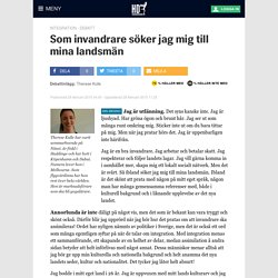 Som invandrare söker jag mig till mina landsmän - Helsingborgs Dagblad