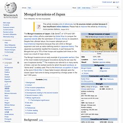 Mongol invasions of Japan