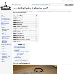Inventables Electronics Batch 4 and 5 - ShapeOko