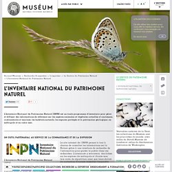 L’Inventaire National du Patrimoine Naturel