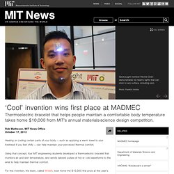 ‘Cool’ invention wins first place at MADMEC