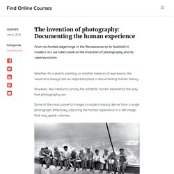 The Invention of Photography - Find Online Courses