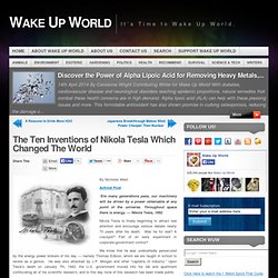 The Ten Inventions of Nikola Tesla Which Changed The World