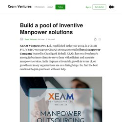 Build a pool of Inventive Manpower solutions
