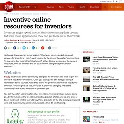 Inventive online resources for inventors