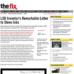 LSD Inventor's Remarkable Letter to Steve Jobs