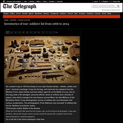 Inventories of war: soldiers' kit from 1066 to 2014
