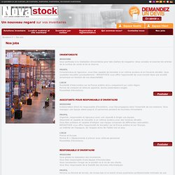 Job inventaire - Job inventaires - inventoriste - inventoristes - cherche inventoriste - inventaire magasins - Novastock.fr