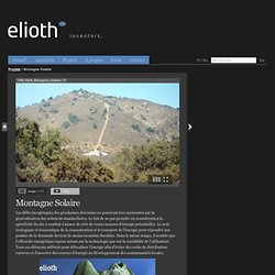 Montagne Solaire - Elioth - Inventors, Designers, Engineers