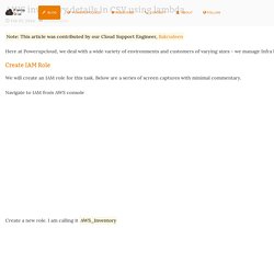 AWS inventory details in CSV using lambda