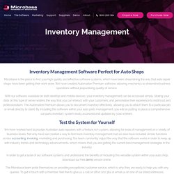 Inventory Control Software- Microbase