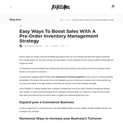 Easy Ways To Boost Sales With A Pre-Order Inventory Management Strategy