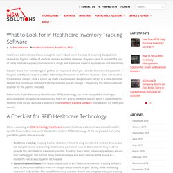 RFID Inventory Tracking Software