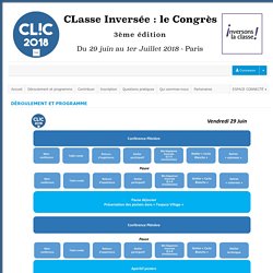 Classe Inversée le Congrès 2018 - Sciencesconf.org