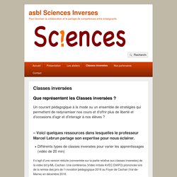 Classes inversées – asbl Sciences Inverses