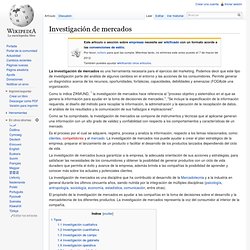 Investigación de mercados