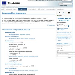 Actividades de la Unión Europea - Investigación e Innovación