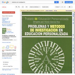 Problemas y métodos de investigación en educación personalizada - Víctor García Hoz