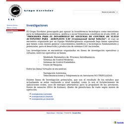 Investigaciones - Grupo Excelsior UAV