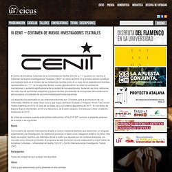 VI CENIT – Certamen de Nuevos Investigadores Teatrales « CICUS