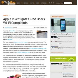 Apple Investigates iPad Users' Wi-Fi Complaints