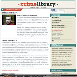 Criminal Psychology, Forensics, criminal profiling and Scams & Hoaxes - The Crime Library on truTV.com