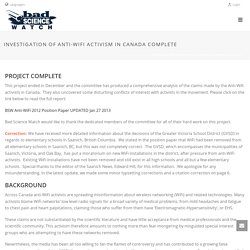 Investigation of Anti-WiFi Activism in Canada COMPLETE