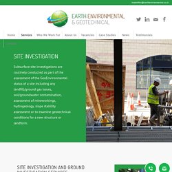 Site Investigation Services