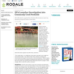EPA Launches Investigation into Commonly Used Pesticide