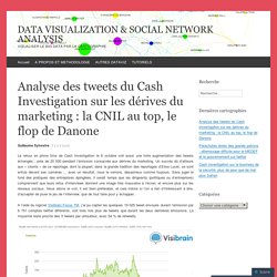 Analyse des tweets du Cash Investigation sur les dérives du marketing : la CNIL au top, le flop de Danone