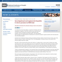 Investigational oral regimen for hepatitis C shows promise in NIH trial