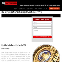 RQ Investigations: Private Investigator NYC
