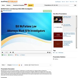 Bill Mcfarlane Law