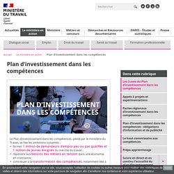 Plan d'investissement dans les compétences