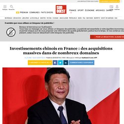 Investissements chinois en France : des acquisitions massives dans de nombreux domaines