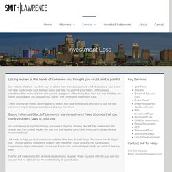 Investment Fraud Attorney in Kansas City