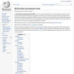 Real estate investment trust