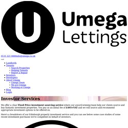 Search for the best edinburgh apartment rentals, umega lettings