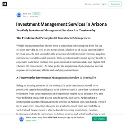 Investment Management Services in Arizona