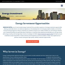 Energy Investment Opportunities in McKinney, TX
