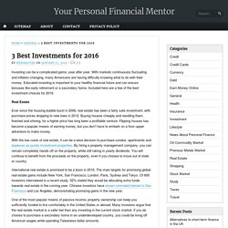 Your Personal Financial Mentor