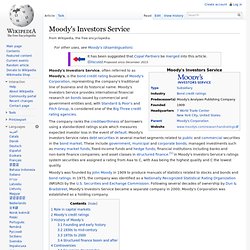 Moody's Investors Service - wikipedia
