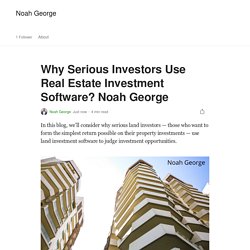 Real Estates investment tips with the software